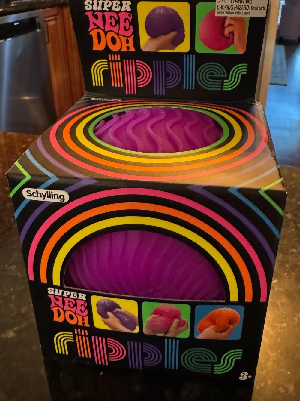 Super NeeDoh Ripples Sensory Toy - Purple